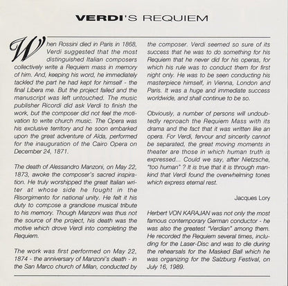 Verdi*, Berliner Philharmoniker, Herbert Von Karajan : Requiem (2xCD, RE)