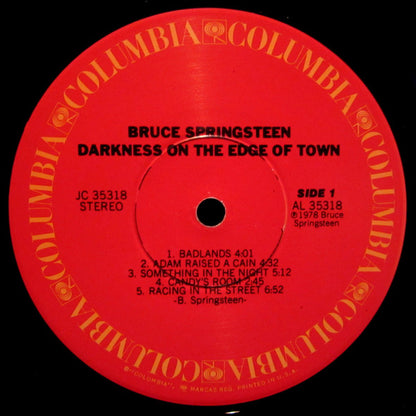 Bruce Springsteen : Darkness On The Edge Of Town (LP, Album, NAM)