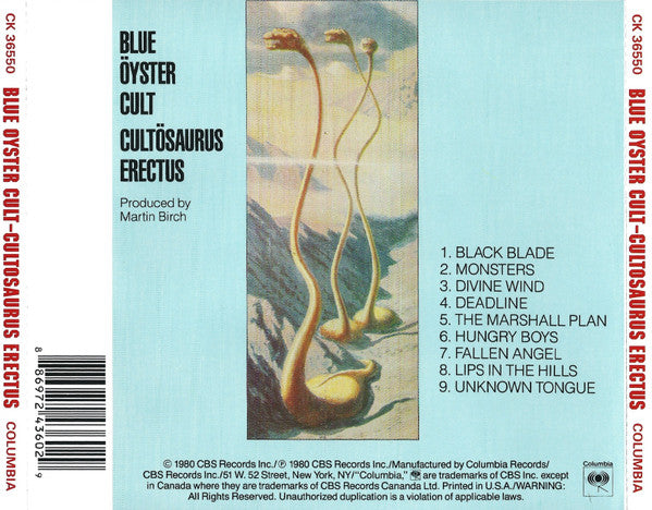Blue Öyster Cult : Cultösaurus Erectus (CD, Album, RE)