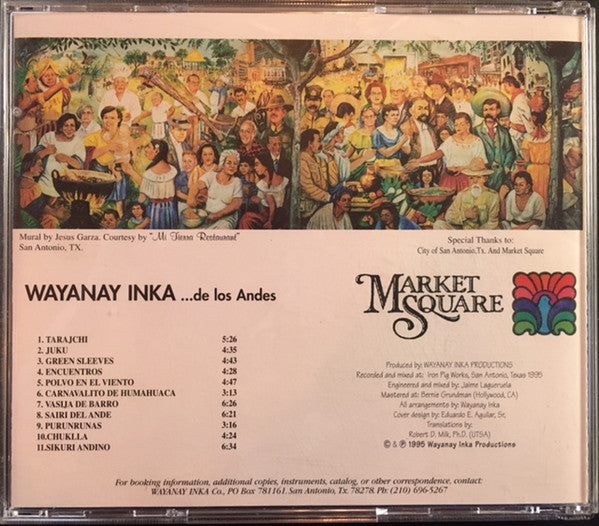 Wayanay Inka : ...De Los Andes (CD, Album)