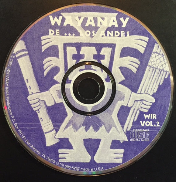 Wayanay Inka : ...De Los Andes (CD, Album)