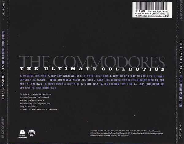The Commodores* : The Ultimate Collection (CD, Comp, Club, RE)