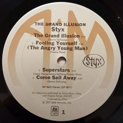 Styx : The Grand Illusion (LP, Album, Ter)