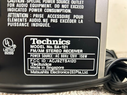 Technics SA-121 Stereo Receiver * 35W RMS * Fully Serviced * Manual