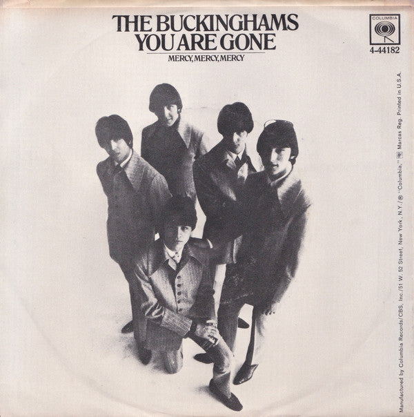 The Buckinghams : Mercy, Mercy, Mercy / You Are Gone (7", Single, Styrene, Pit)