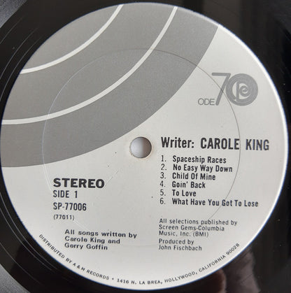 Carole King : Writer: Carole King (LP, Album, Ter)