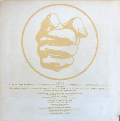 Grand Funk* : We're An American Band (LP, Album, Yel)
