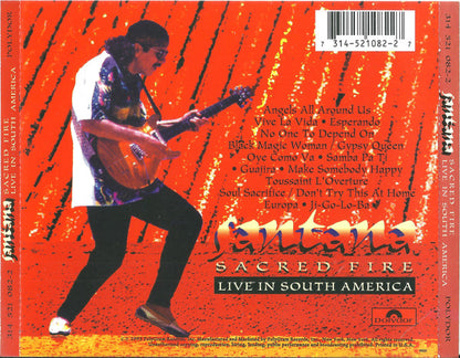 Santana : Sacred Fire (Live In South America) (CD, Album)
