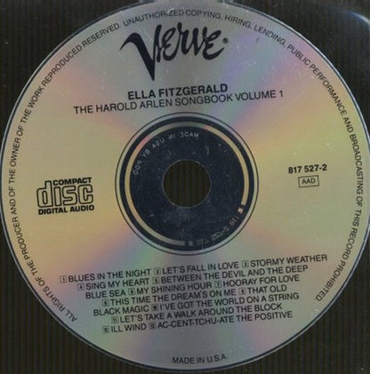 Ella Fitzgerald : Ella Fitzgerald Sings The Harold Arlen Song Book Vol.1 (CD, Album, RE)