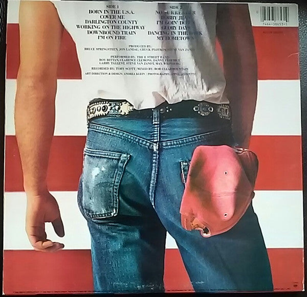 Bruce Springsteen : Born In The U.S.A. (LP, Album, Pit)
