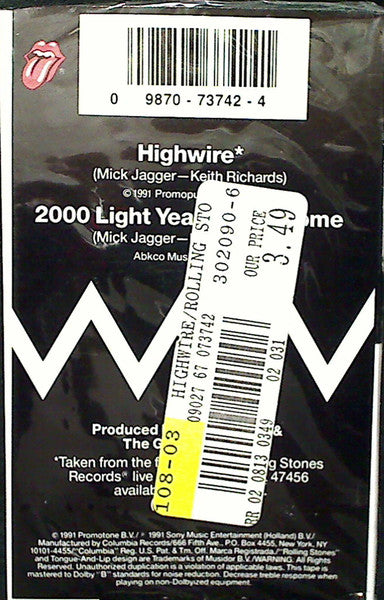RollingStones* : Highwire (Cass, Single)