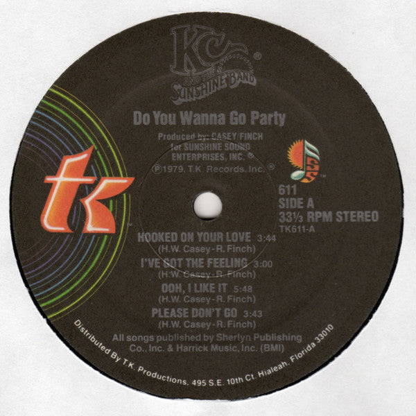 KC And The Sunshine Band* : Do You Wanna Go Party (LP, Album, Pre)