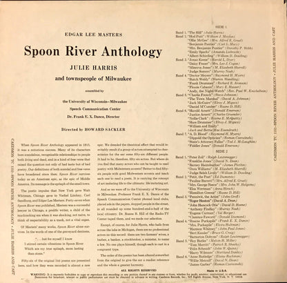 Julie Harris (3) : Spoon River Anthology (LP, Album, Mono)