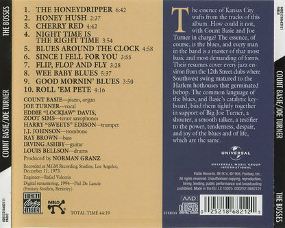 Count Basie / Joe Turner* : The Bosses (CD, Album, RE, RM)