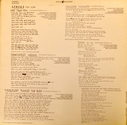 James Taylor (2) : James Taylor (LP, Album, Scr)