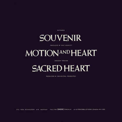 OMD* : Souvenir (Extended) (10")