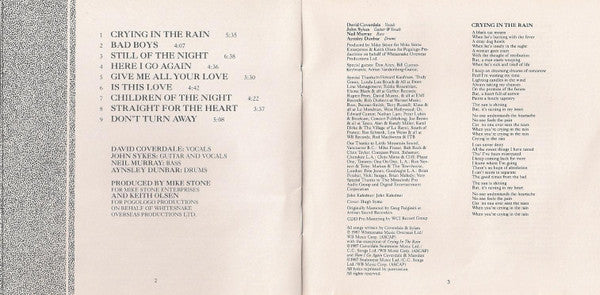 Whitesnake : Whitesnake (CD, Album, DAD)