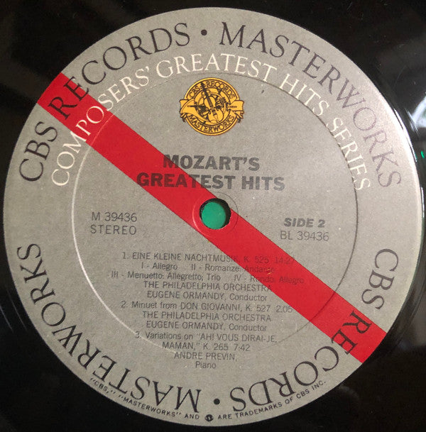 Mozart* : Mozart's Greatest Hits (LP, Comp)