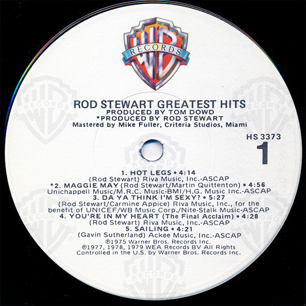 Rod Stewart : Greatest Hits (LP, Comp, RP)