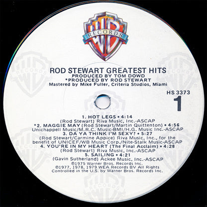 Rod Stewart : Greatest Hits (LP, Comp, RP)