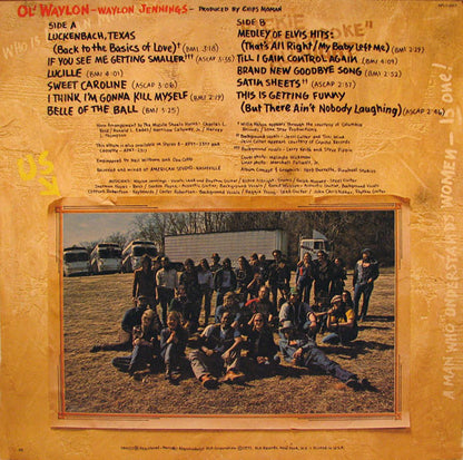 Waylon Jennings : Ol' Waylon (LP, Album, RE, Ind)