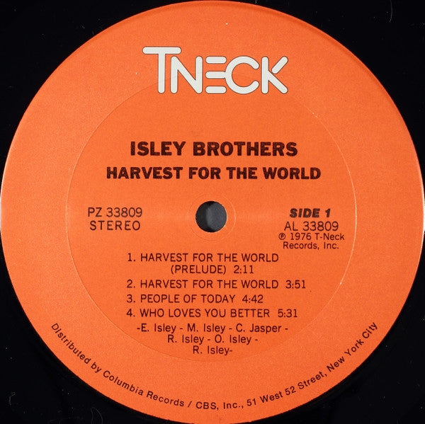 The Isley Brothers : Harvest For The World (LP, Album, Pit)