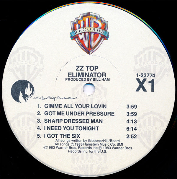 ZZ Top : Eliminator (LP, Album, Win)