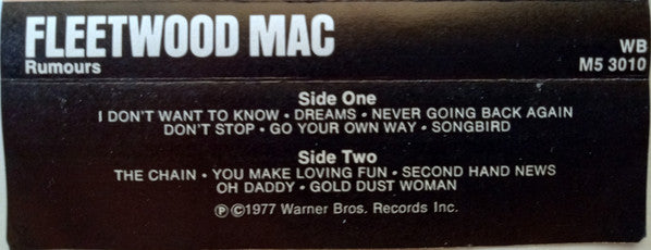 Fleetwood Mac : Rumours (Cass, Album)
