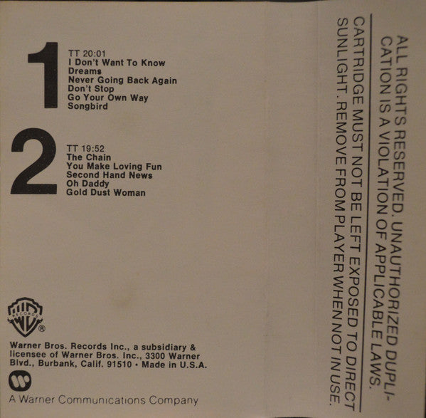 Fleetwood Mac : Rumours (Cass, Album)