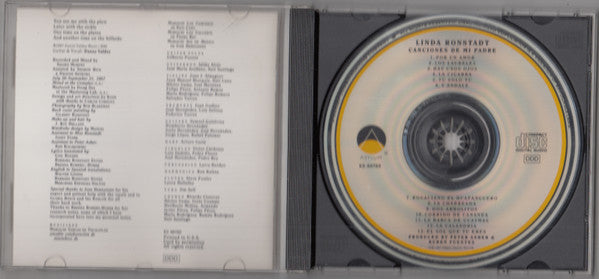 Linda Ronstadt : Canciones De Mi Padre (CD, Album, Club)