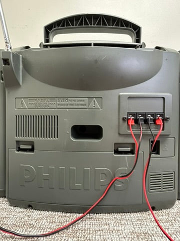 Philips AZ2765 Portable Boombox * CD-Radio-Double Cassette * Fully Serviced * New Belts