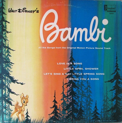 Walt Disney Studio Orchestra : Walt Disney's Bambi (LP, Album, RE, RP)
