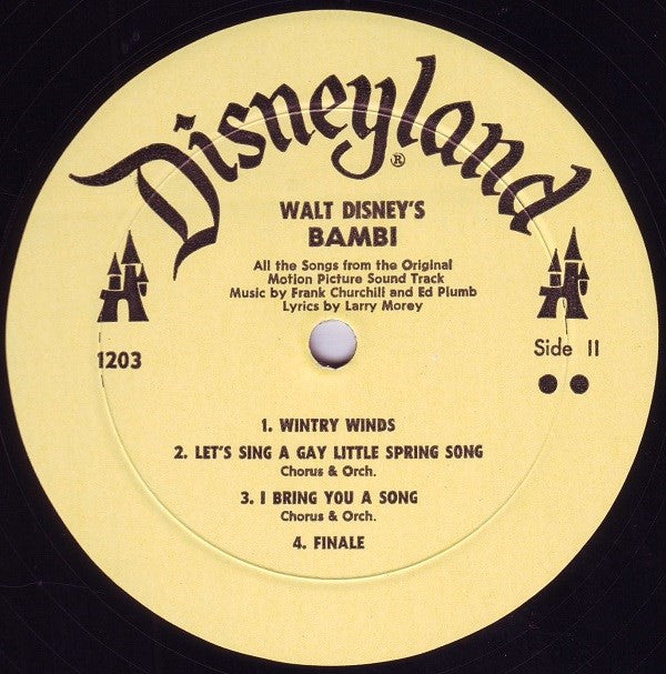 Walt Disney Studio Orchestra : Walt Disney's Bambi (LP, Album, RE, RP)