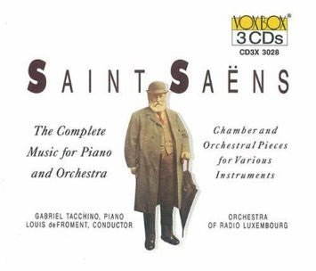 Camille Saint-Saëns, Gabriel Tacchino, Louis De Froment, Orchestra Of Radio Luxembourg : The Complete Music For Piano And Orchestra (Chamber And Orchestral Pieces For Various Instruments) (3xCD + Box)