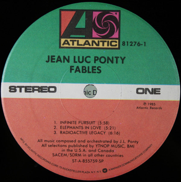 Jean-Luc Ponty : Fables (LP, Album, SP )