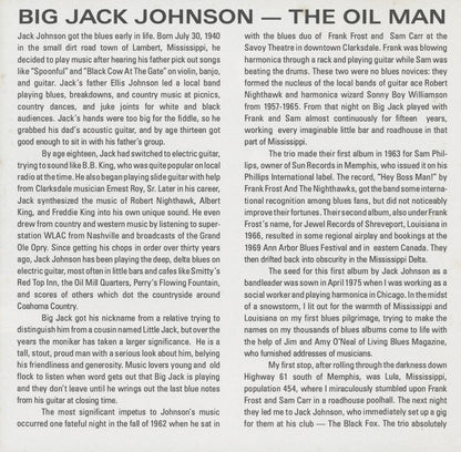 Big Jack Johnson : The Oil Man (CD, Album, RE)