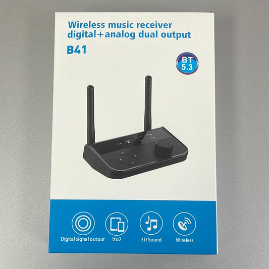 B41 Wireless Bluetooth 5.3 Receiver with Digital and Analog Output