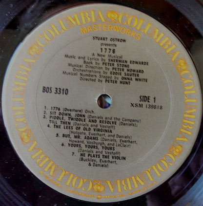 Various : 1776 (A New Musical) (LP, Album)