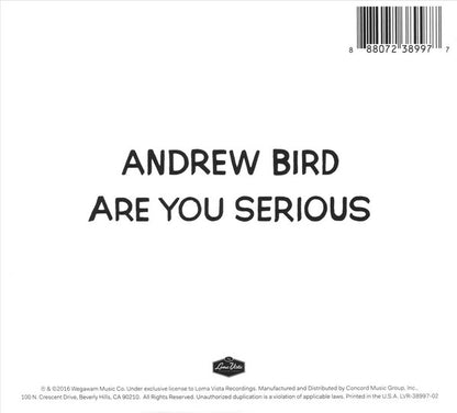 Andrew Bird : Are You Serious (CD, Album)