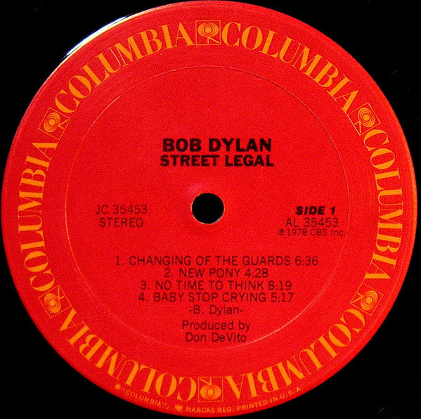 Bob Dylan : Street-Legal (LP, Album, San)