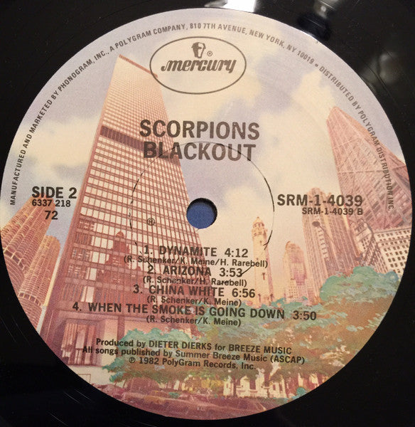 Scorpions : Blackout (LP, Album, 72)