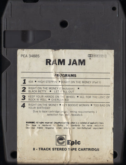 Ram Jam : Ram Jam (8-Trk, Album, Dol)