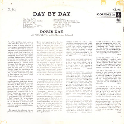 Doris Day With Paul Weston And His Music From Hollywood : Day By Day (LP, Album, Mono)