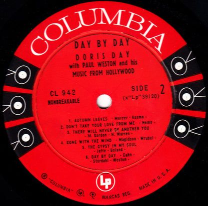 Doris Day With Paul Weston And His Music From Hollywood : Day By Day (LP, Album, Mono)