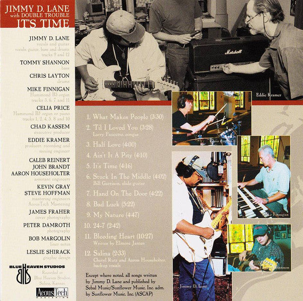Jimmy D. Lane  With Double Trouble (7) : It's Time (CD, Album)