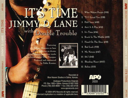Jimmy D. Lane  With Double Trouble (7) : It's Time (CD, Album)