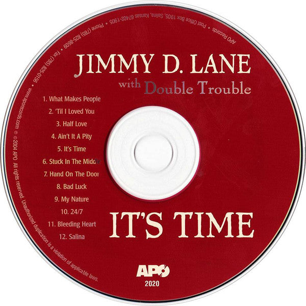 Jimmy D. Lane  With Double Trouble (7) : It's Time (CD, Album)