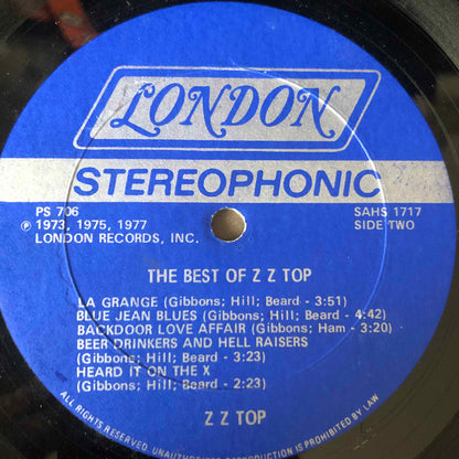 ZZ Top : The Best Of ZZ Top (LP, Comp, Pet)