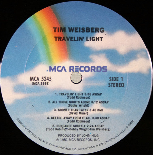 Tim Weisberg : Travelin' Light (LP, Album, Club, Ter)