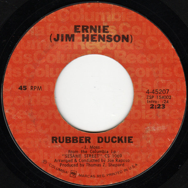 Various : Sesame Street / Rubber Duckie (7", Single, Mono, Pit)